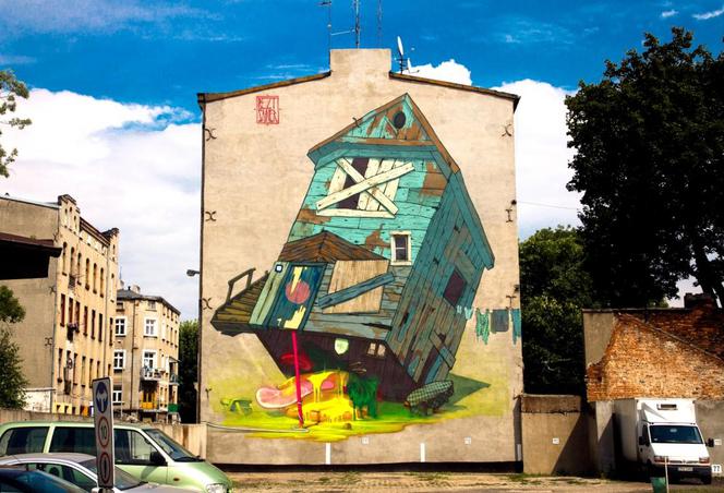 Mural przy Nawrot 81