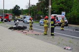 Śmiertelny wypadek motocyklisty w Radości