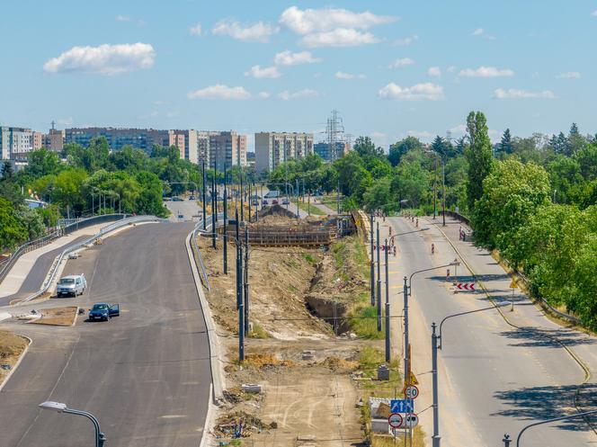 Nowy wiadukt na ul. Przybyszewskiego w Łodzi