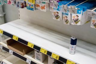 Oblężenie w szczecińskich sklepach z powodu koronawirusa