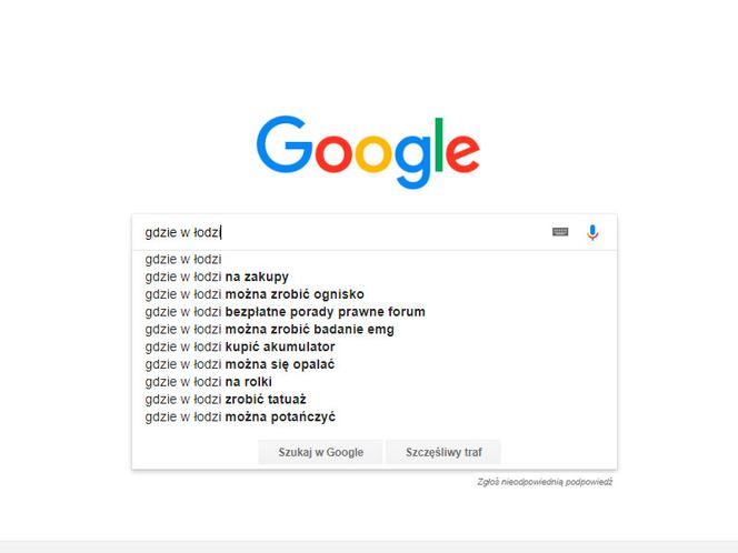 Łódź w Google. Czego szukamy najczęściej?