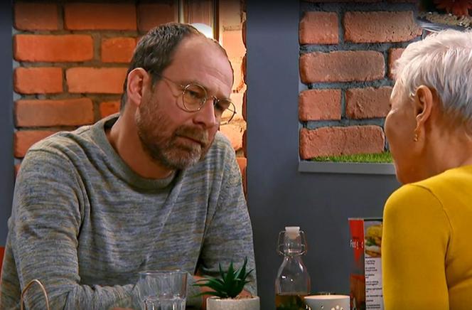 Barwy szczęścia, odc. 2243. Marek (Marcin Perchuć), Krystyna (Hanna Bieluszko)