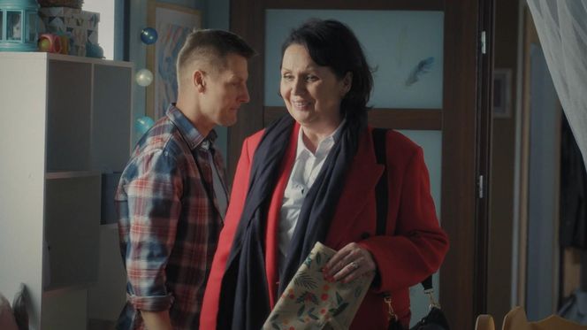 M jak miłość odc. 1852. Paweł (Rafał Mroczek), Marysia (Małgorzata Pieńkowska)