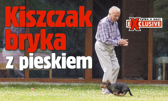 Kiszczak bryka z pieskiem