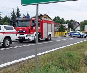 Wypadek W Lubieni. Ciężarówka zderzyła się z osobówką