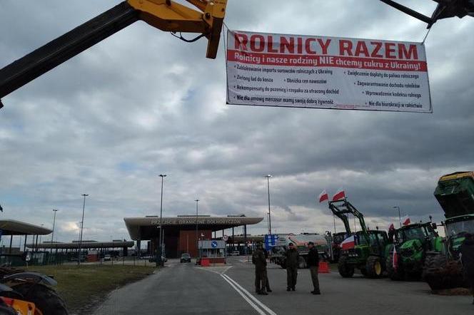 Protest rolników w Dołhobyczowie