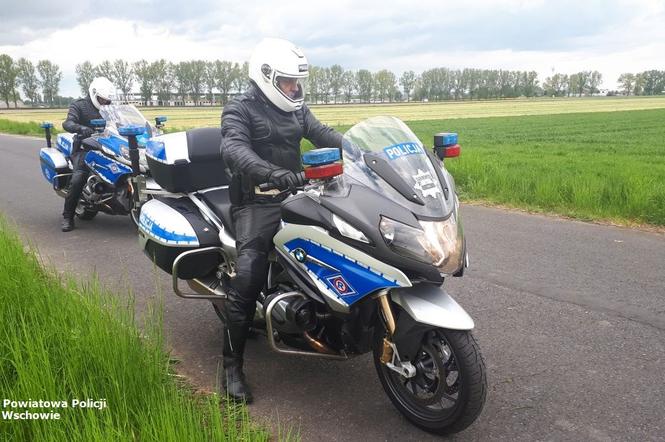 Na ulice powiatu wschowskiego wyjechali policjanci na ścigaczach         
