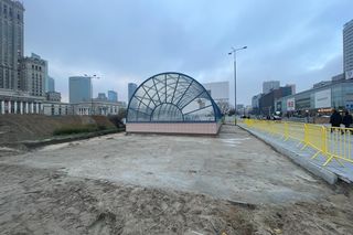 Wygląd okolic metra Centrum - stan na 12.2024