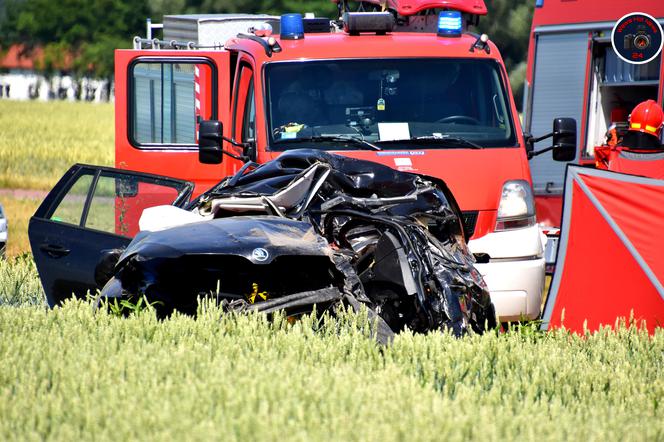 Elżbietów. Potworny wypadek pod Sochaczewem. Nie żyje pięć osób