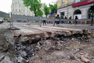 Kraków: Zobacz jak postępują prace przy przebudowie ulicy Krakowskiej