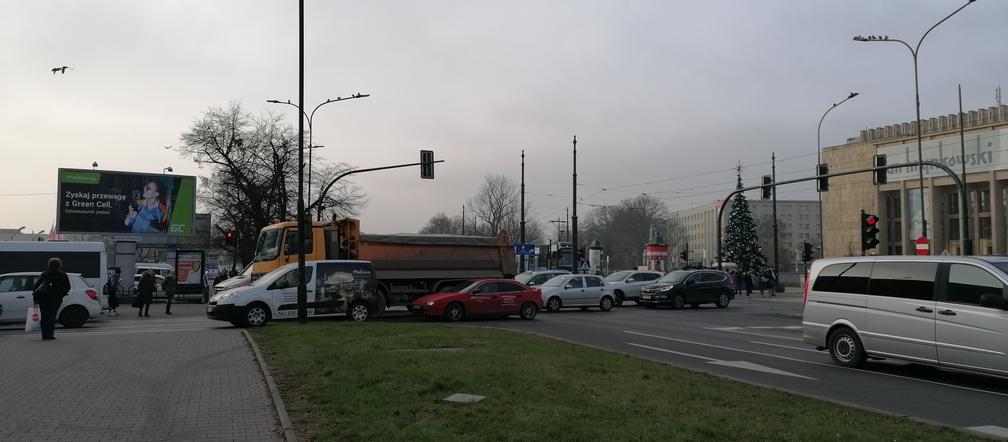 Paraliż na al. Trzech Wieszczów w Krakowie