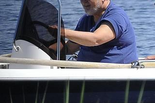 Kwaśniewscy szaleli na motorówce na Mazurach