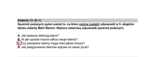 Uwaga! Są to sugerowane odpowiedzi naszego eksperta, które mogą być błędne!