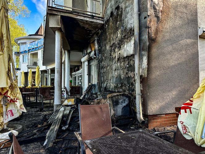 Pożar restauracji w Ostródzie. Sandacza jadł tu niedawno Karol Nawrocki