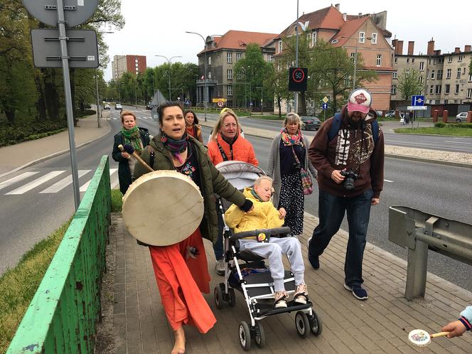 Happening "Boso przez Grudziądz"