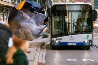 Intensywne opady deszczu w Krakowie. Zalane ulice, woda wlewała się do autobusu miejskiego [NAGRANIE]