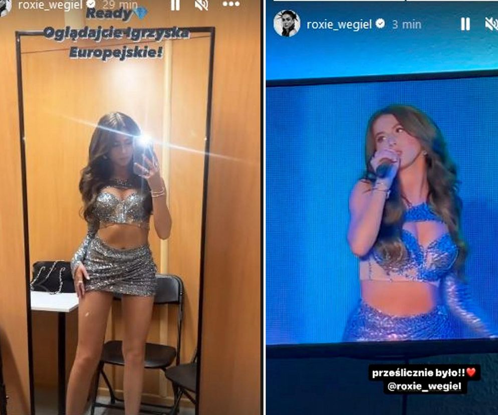 Roxie Węgiel w skąpym stroju na otwarciu Igrzysk Europejskich