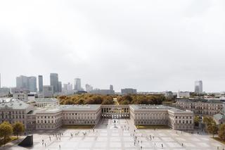 Zachodnia pierzeja pl. Piłsudskiego, widok na Pałac Saski