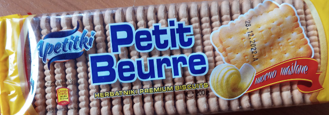 Herbatniki Apetitki Petit Beurre, mocno maślane, 200g