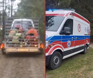 Nieśli ją na noszach przez 0,5 kilometra, później wieźli na przyczepce! Dramatyczny wypadek kobiety pod Radomskiem