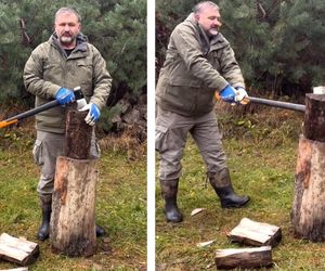 Waldemar Żurek publikuje nagranie z siekierą w ręku. Gdzie drwa rąbią, tam drzazgi lecą