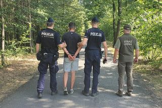 Odpalał fajerwerki w lesie i wywołał pożar! 28-latek przyłapany na gorącym uczynku