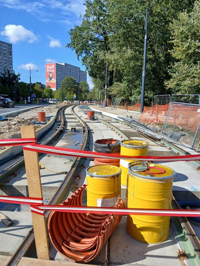 Przebudowa torowiska tramwajowego na ul. Marszałkowskiej w Warszawie