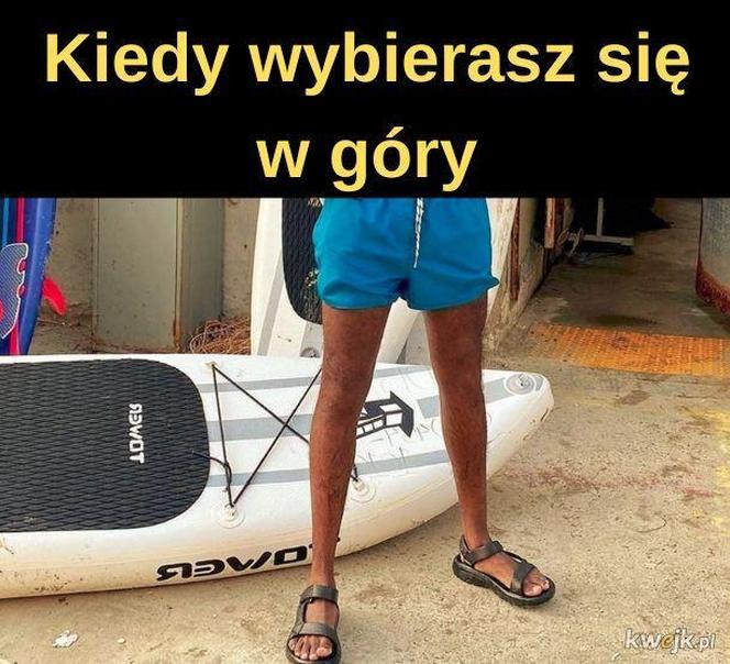 Najlepsze memy o turystach w górach. Te obrazki znane z Tatr bawią do łez 