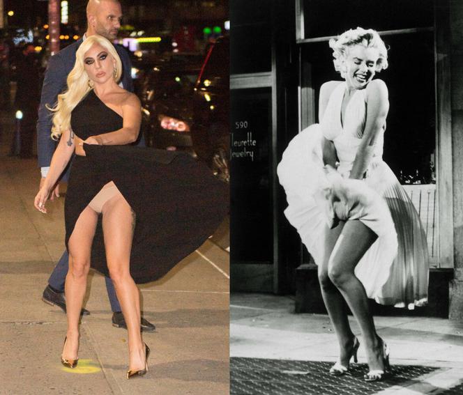 Lady Gaga jak Marilyn Monroe! Cały swiat zobaczył, co ma pod sukienką