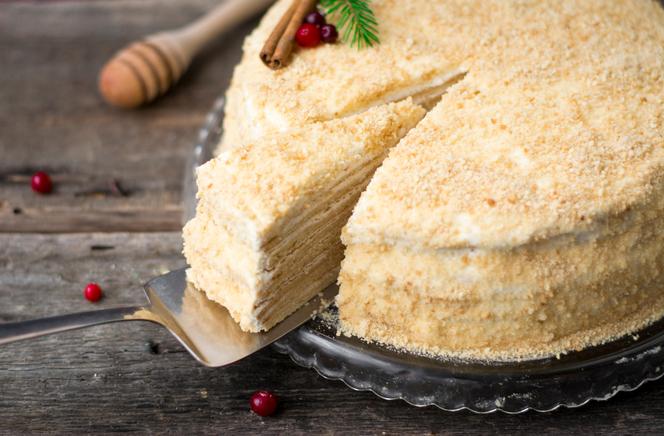 Ciasto MARCINEK - wyjątkowy deser z kremem śmietankowym z Podlasia
