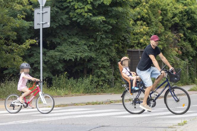 Agnieszka Kaczorowska i Marcin Rogacewicz wybrali się na rowery 