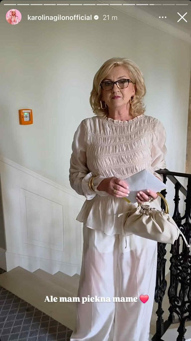 Karolina Gilon pokazała fotki ze ślubu. Są rodzice i brat. Cóż za przystojniak!