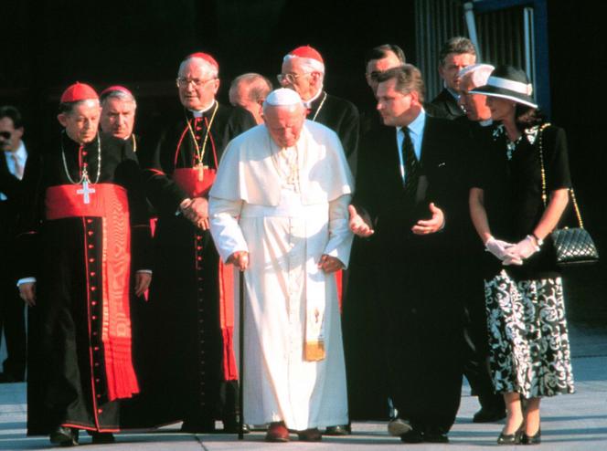 Jan Paweł II z prezydentami Polski