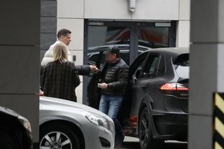 Wojciech Szczęsny żegna się z żoną Mariną
