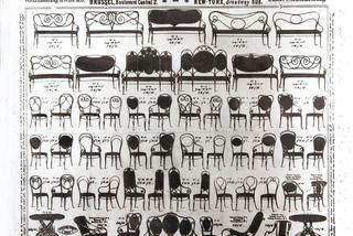 Katalog krzeseł Braci Thonet z 1873 roku
