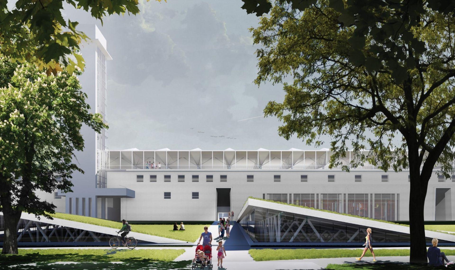 Hala sportowa i główny stadion warszawskiej Skry