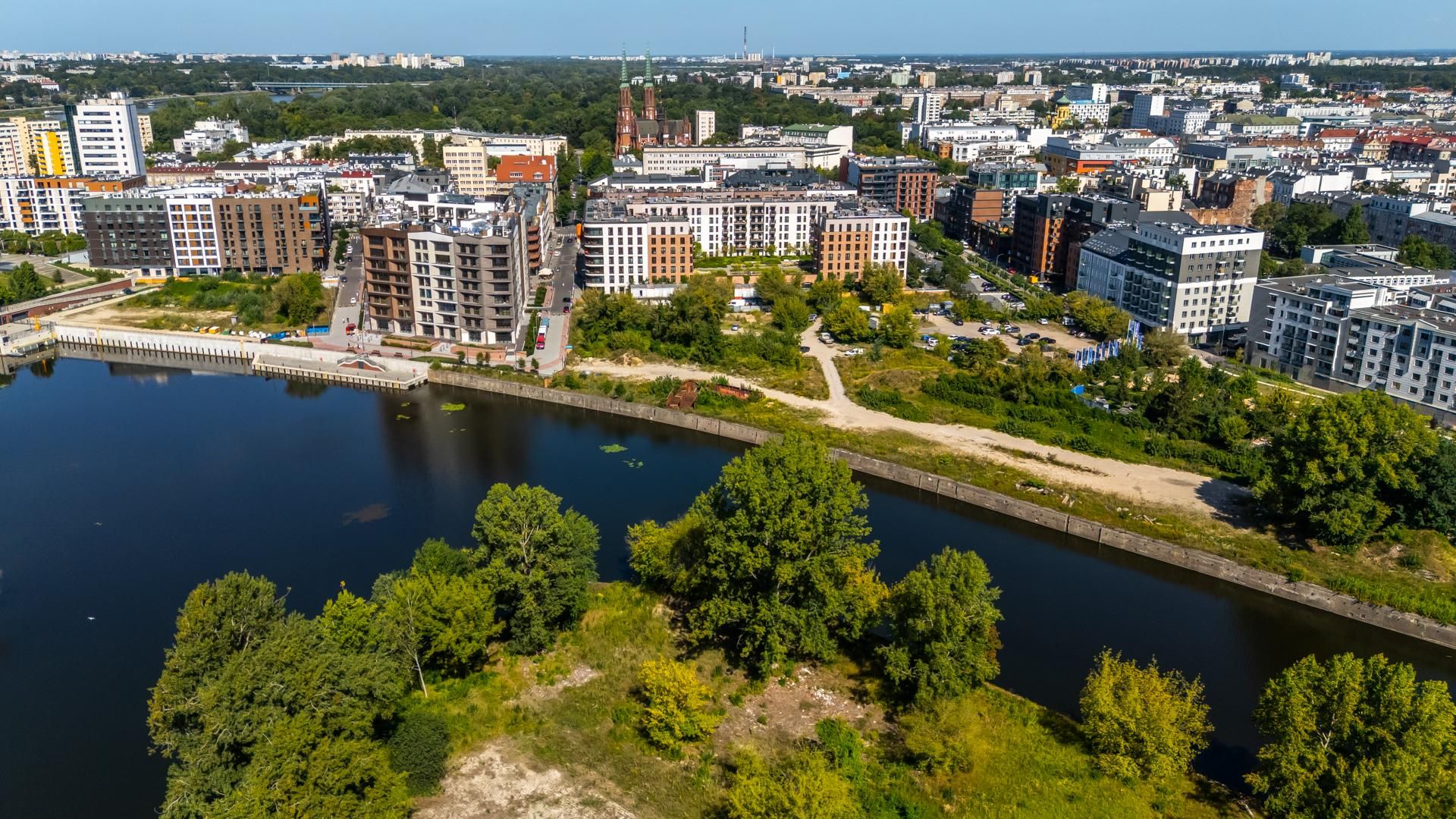 Port Praski w Warszawie z lotu ptaka