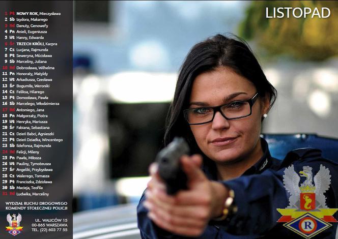 Listopad 2016 - kalendarz z policjantkami