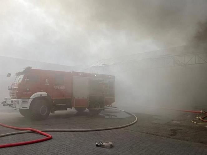 Pożar zakładu mięsnego pod Końskimi! Trudna akcja strażaków