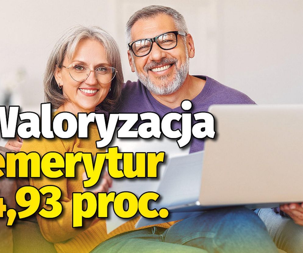 Waloryzacja emerytur 4,93 proc.