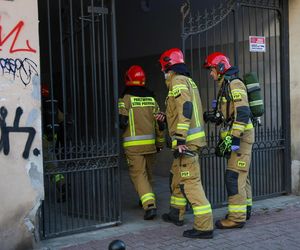 Pożar w bloku na Złotej w Warszawie (13.12.2024)