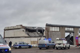 Zawalił się dach hali w Mławie