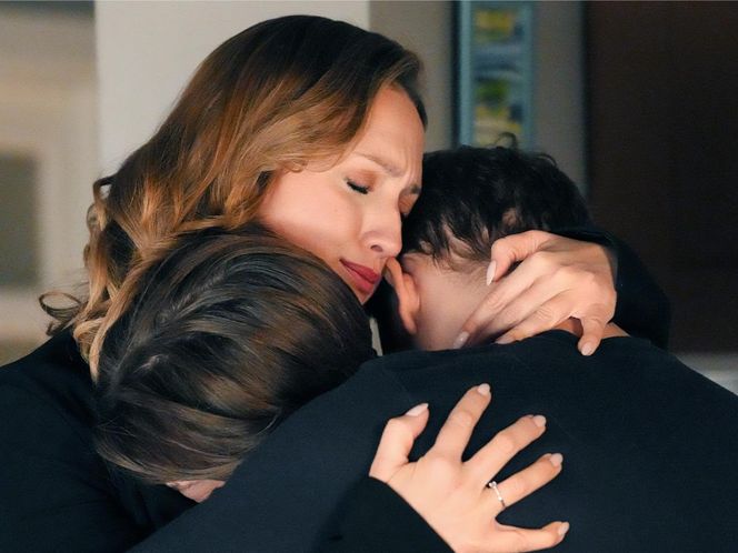 Barwy szczęścia, odcinek 3187: Asia (Anna Gzyra-Augustynowicz), Hubert (Marek Molak) i Emil (Artem Malashchuk)