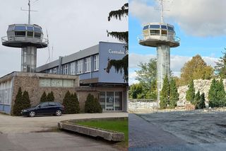 ​Koniec hotelu na lotnisku w Lesznie. Stary, zrujnowany obiekt został wyburzony [ZDJĘCIA]