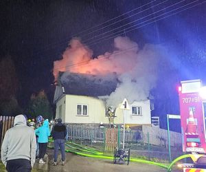 Pożar budynku mieszkalnego w Pewel Ślemieńskiej