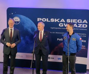 Sławosz Uznański-Wiśniewski odwiedził Politechnikę Łódzką