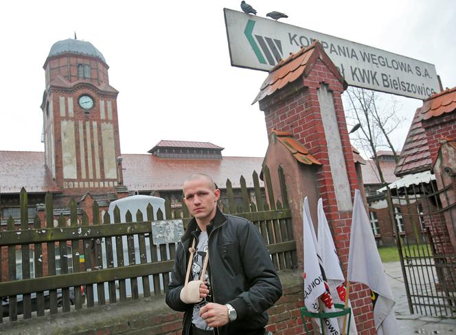 Robert Talarek pracuje jako górnik w kopalni Bielszowice. Fot. 2015 r.