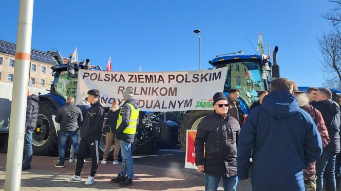 Protest rolników w Opolu w środę 19 marca 2025 roku