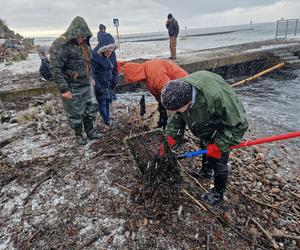 Tłumy na plaży w Kołobrzegu