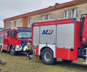 Pożar budynku socjalnego w Starachowicach